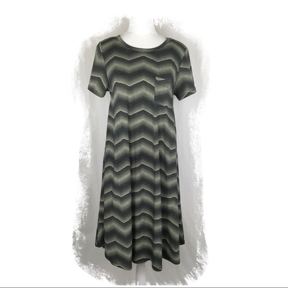LuLaRoe Geometric Print ‘Carly’ Dress - Picture 1 of 7